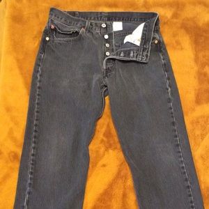 Black Faded VTG vintage Levi's 501's